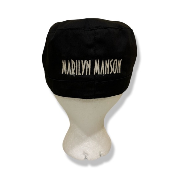 Vintage 90s Marilyn Manson Military Style Hat - Picture 2 of 5